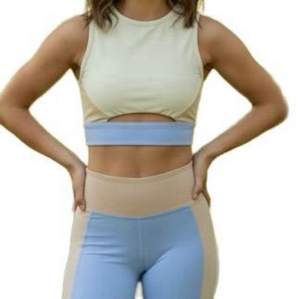 CM Lumi Collective Color Block Activewear Set Sports Bra Leggings youth‎ child